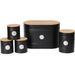 NEO Kitchen Storage Set Metal Black CYC-BLK Set of 5