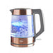 NEO Kettle NORDIC-GC 1.7 L Glass & Stainless Steel 2200 W Grey, Copper