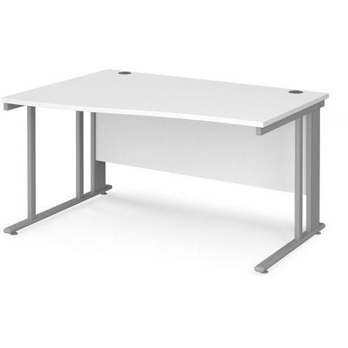 Dams International Wave Desk MCM14WLSWH 1,400 x 725 x 800 - 990 mm