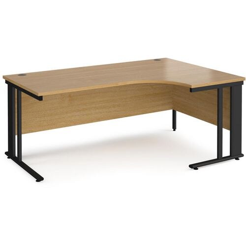 Dams International Right Hand Ergonomic Desk MCM18ERKO 1,800 x 1,200 x 725 mm