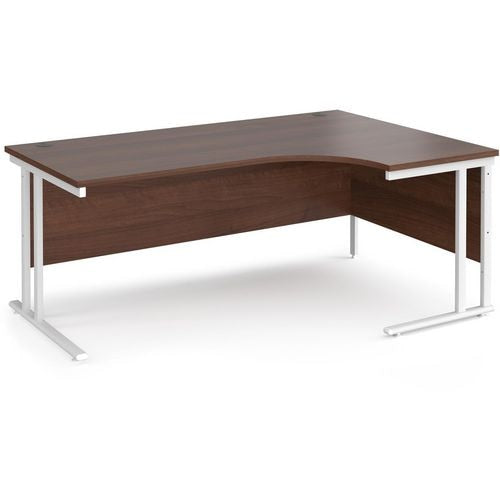 Dams International Right Hand Ergonomic Desk MC18ERWHW 1,800 x 1,200 x 725 x 800 - 990 mm