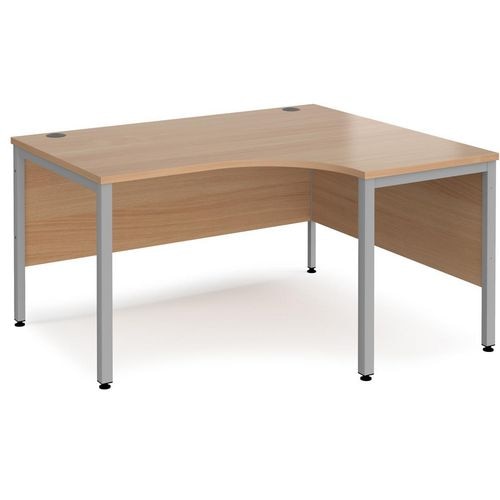 Dams International Right Hand Ergonomic Desk MB14ERSB 1,400 x 1,200 x 725 mm