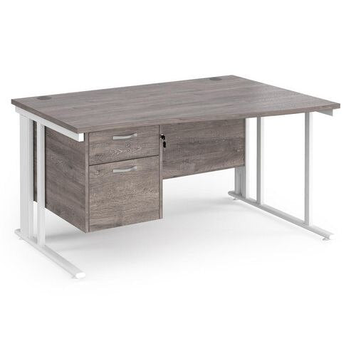 Dams International Wave Desk MCM14WRP2WHGO 1,400 x 725 x 800 - 990 mm