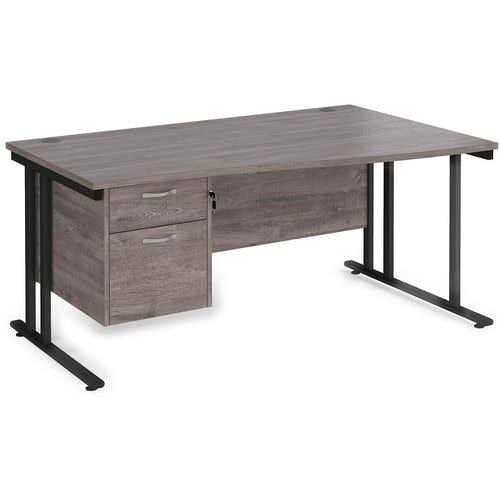 Dams International Wave Desk MC16WRP2KGO 1,600 x 725 x 800 - 990 mm