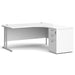 Dams International Desk with Pedestal EBS16RWH 1,600 x 1,626 x 725 mm