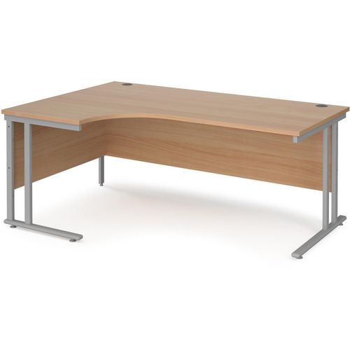 Dams International Left Hand Ergonomic Desk MC18ELSB 1,800 x 1,200 x 725 x 800 - 990 mm