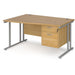 Dams International Wave Desk MC14WLP2SO 1,400 x 725 x 800 - 990 mm