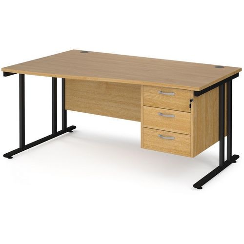 Dams International Wave Desk MC16WLP3KO 1,600 x 725 x 800 - 990 mm