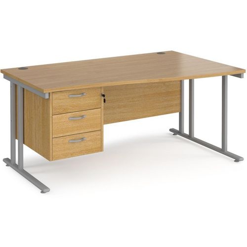 Dams International Wave Desk MC16WRP3SO 1,600 x 725 x 800 - 990 mm