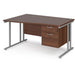 Dams International Wave Desk MC14WLP2SW 1,400 x 725 x 800 - 990 mm