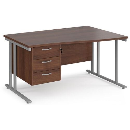 Dams International Wave Desk MC14WRP3SW 1,400 x 725 x 800 - 990 mm