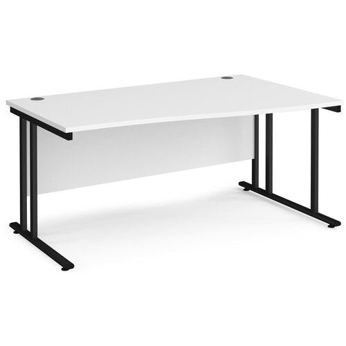 Dams International Wave Desk MC16WRKWH 1,600 x 725 x 800 - 990 mm