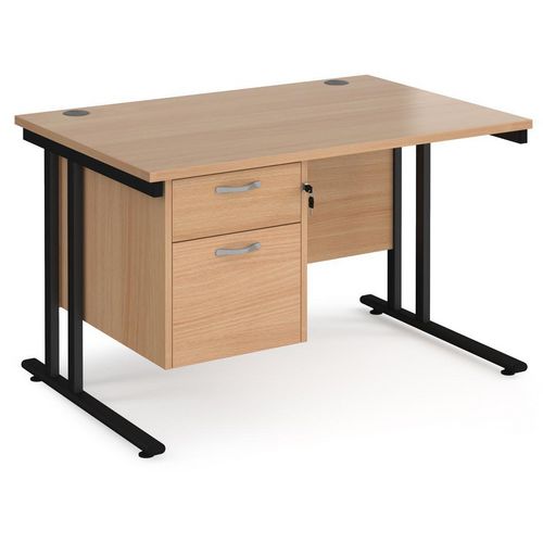 Dams International Desk MC12P2KB 1,200 x 800 x 725 x 800 - 990 mm