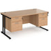 Dams International Desk MC16P22KB 1,600 x 800 x 725 x 800 - 990 mm