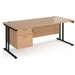 Dams International Desk MC18P2KB 1,800 x 800 x 725 x 800 - 990 mm