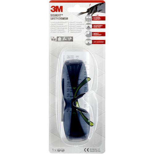 3M Safety Goggles PC (Polycarbonate) Lens Grey