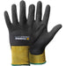 TEGERA Infinity Non-Disposable Handling Gloves Nitrile Foam Size 10 Black, Yellow 6 Pairs