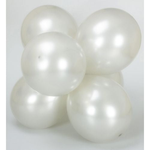 On the Wall Balloons Metallic Finish Silver 21152 Pack of 6