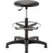 Teknik 05 Stool Faux Leather Black 650 x 650 x 800 mm