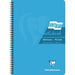 Europa Notebook 5802Z A4 Ruled Spiral Bound Side Bound Cardboard Hardback Blue Perforated 180 Pages