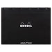 Rhodia Notepad 38559C A3+ Dotted Stapled Top Bound Cardboard Soft Cover Black Perforated 160 Pages