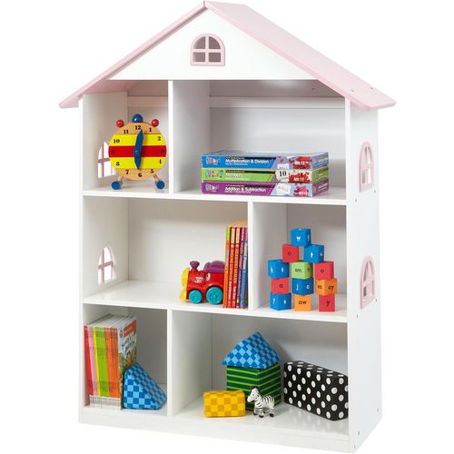 Liberty House Toys Bookcase LHT10101 Medium-density fibreboard 3+ 830 (W) x 300 (D) x 1,065 (H) mm White