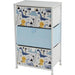 Liberty House Toys Storage Chest 5L-202-DIA Steel and Fabric 2+ 450 (W) x 300 (D) x 730 (H) mm Blue