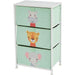 Liberty House Toys Storage Chest 5L-202-JUN Steel and Fabric 2+ 450 (W) x 300 (D) x 730 (H) mm Green