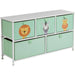 Liberty House Toys Storage Chest 5L-206-JUN Steel and Fabric 2+ 1,000 (W) x 300 (D) x 550 (H) mm Green