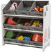 LIBERTY HOUSE TOYS Storage Unit TFLH021CD Medium-density fibreboard and Fabric 3+ 630 (W) x 300 (D) x 600 (H) mm White