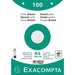 Exacompta Index Cards 10608E A5 White 15 x 21.2 x 2.5 cm Pack of 10