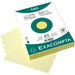 Exacompta Index Cards 10828SE A5 Yellow 15 x 21.2 x 2.5 cm Pack of 10