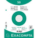 Exacompta Index Cards 10620E 170 x 220 mm White 17 x 22 x 1.1 cm Pack of 24