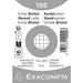 Exacompta Index Cards 10200SE 74 x 105 mm White 7.4 x 10.5 x 2.3 cm Pack of 40