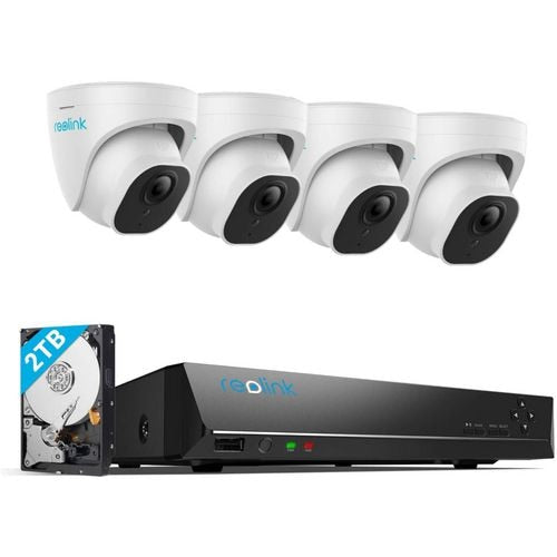 Reolink 4K+ UHD NVR PoE AI 8ch 4x Dome Kit 2TB