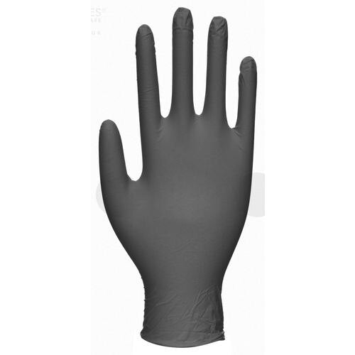 Nitrex Disposable Gloves Nitrile Small (S) Black Pack of 100