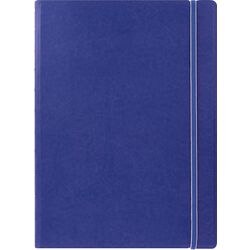 Filofax Notebook 115024 A4 Ruled Twin Wire Faux-leather Soft Cover Blue 56 Pages