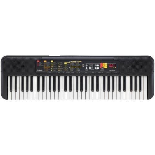 Yamaha Keyboard PSR-F52 LCD C2 to C7 Black Set