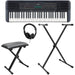 Yamaha Keyboard PSRE273PK LCD C2 to C7 Black Set