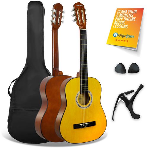 3rd Avenue Rocket Classical Guitar 3/4 Size Natural Set