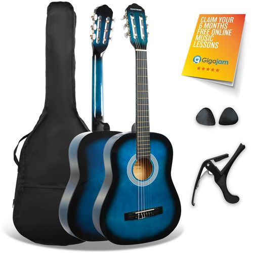 3rd Avenue Classical Guitar Rocket Series 3/4 Size Blueburst Set