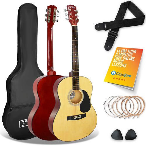 3rd Avenue Acoustic Guitar Natural Set