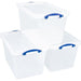 Really Useful Box Storage Box 56C-PK3CB 56 L Transparent PP (Polypropylene) 40 x 60 x 35 cm Pack of 3