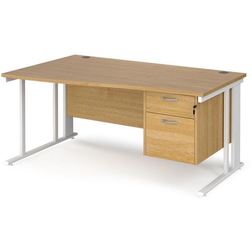 Dams International Wave Desk MCM16WLP2WHO 1,600 x 725 x 800 - 990 mm