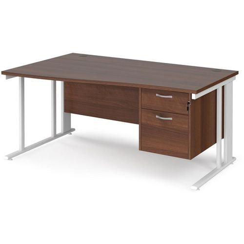 Dams International Wave Desk MCM16WLP2WHW 1,600 x 725 x 800 - 990 mm