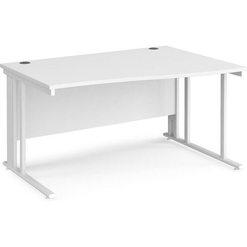 Dams International Wave Desk MCM14WRWHWH 1,400 x 725 x 800 - 990 mm