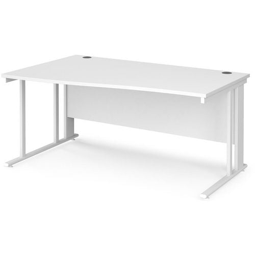 Dams International Wave Desk MCM16WLWHWH 1,600 x 725 x 800 - 990 mm