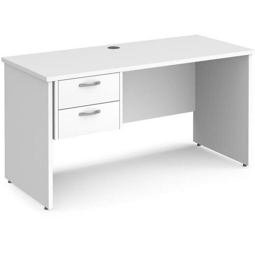 Dams International Maestro 25 Desk Oak Wood White 1,400 x 600 x 725 mm