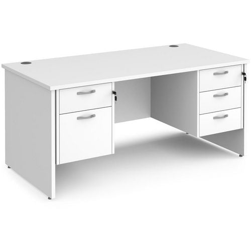 Dams International Maestro 25 Desk Oak Wood White 1,600 x 800 x 725 mm