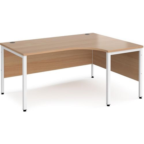 Dams International Right Hand Ergonomic Desk MB16ERWHB 1,600 x 1,200 x 725 mm